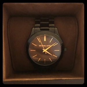 Michael Kors Black & Gold watch